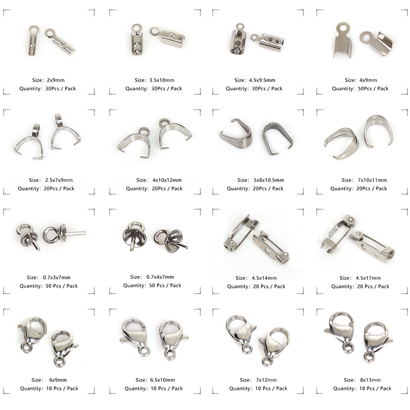Stainless Steel Lobster Clasp Hooks/Base Safety Pins / Pendant / Tail