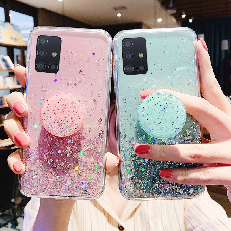 Glitter Star Case Samsung Galaxy S20 Ultra Note 10 Lite S10 Plus Note 8