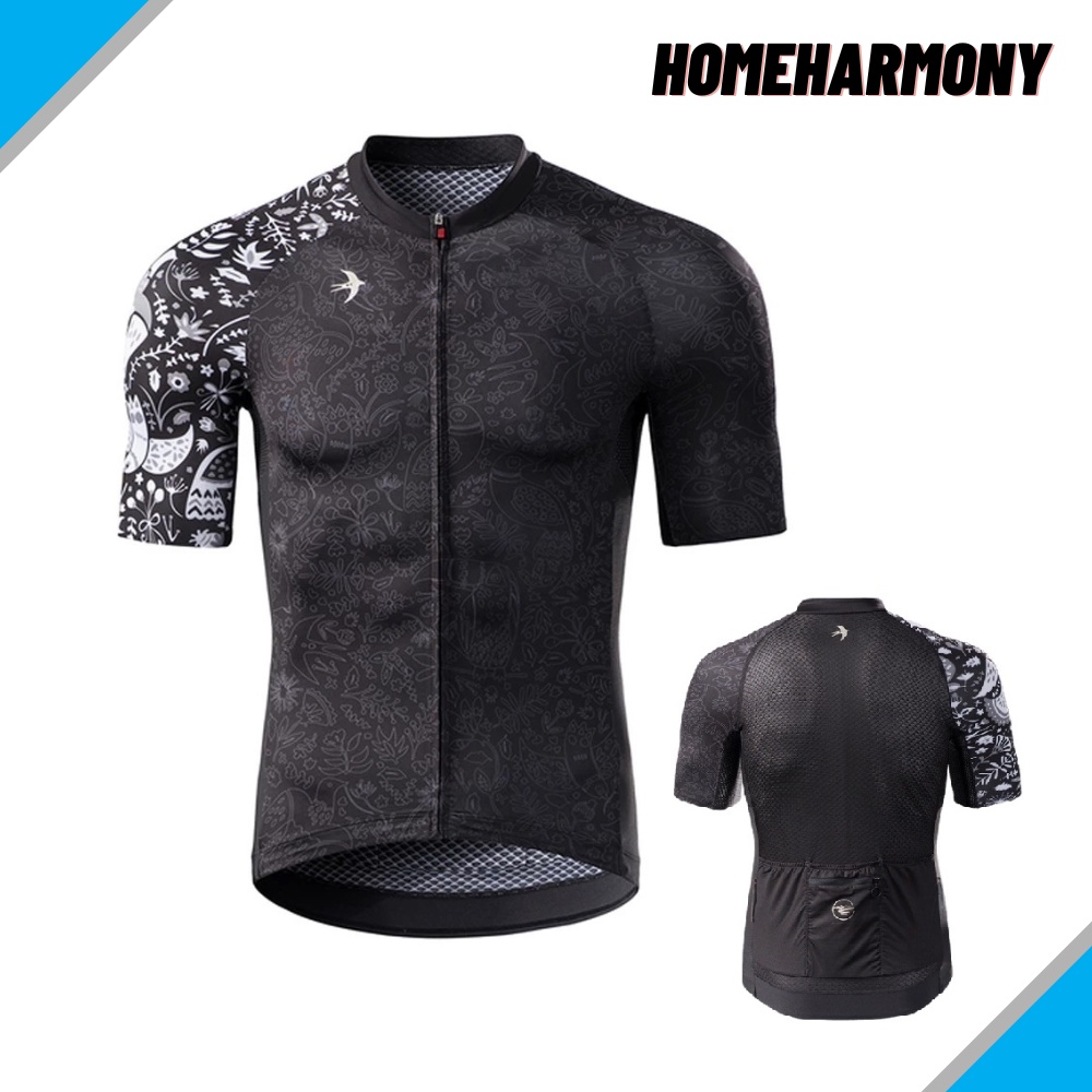 Homeharmony Powerband Top Cycling Jersey Road Bike Short Sleeve Jersey