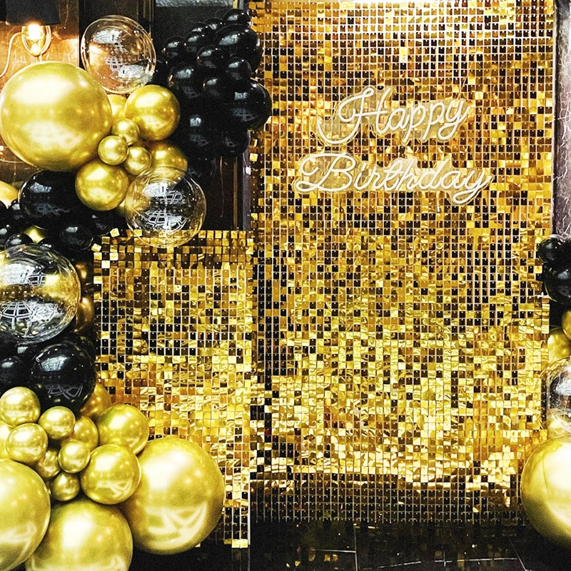 2Meters Foil Curtain Backdrops square foil curtain foil curtain party