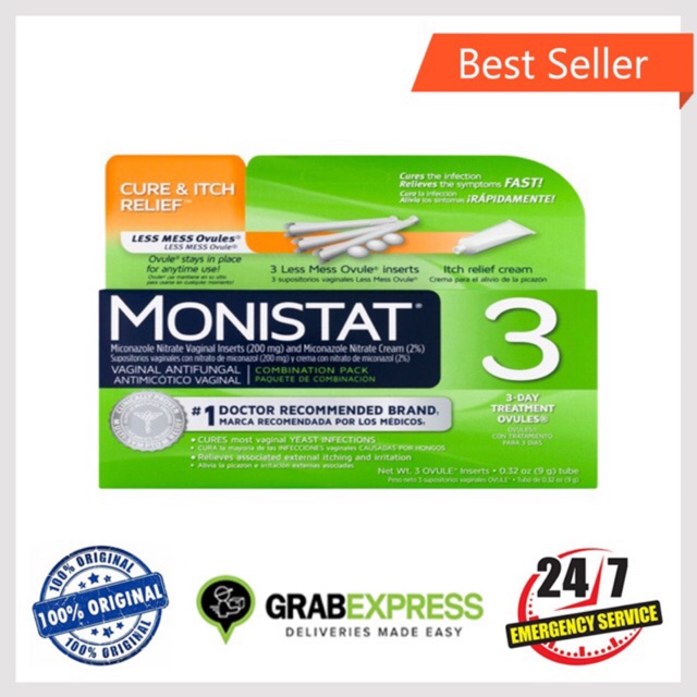 ONHAND! Monistat 3day Yeast Infection Treatment Shopee Philippines