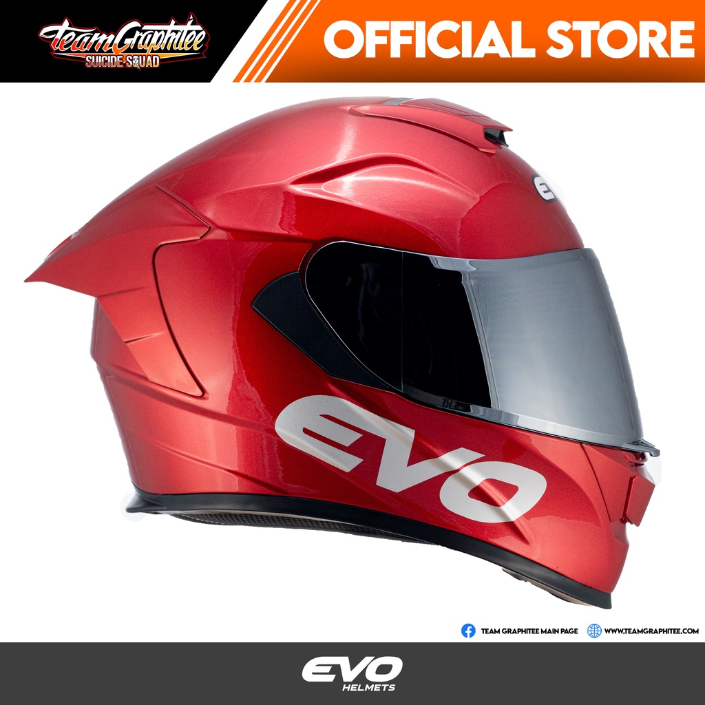 EVO HELMET GT PRO METALLIC RED (GLOSSY RED) Shopee Philippines