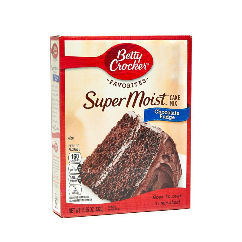 Betty Crocker Super Moist Chocolate Fudge Cake Mix 432g Shopee