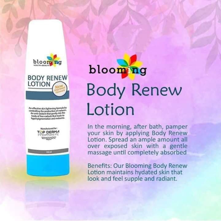 Body renew lotion Blooming Original! Shopee Philippines