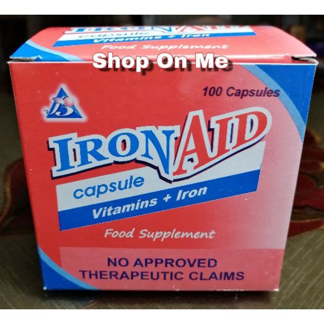 IRONAID Vitamins + Iron Capsule iron aid ironmax multivitamin stress