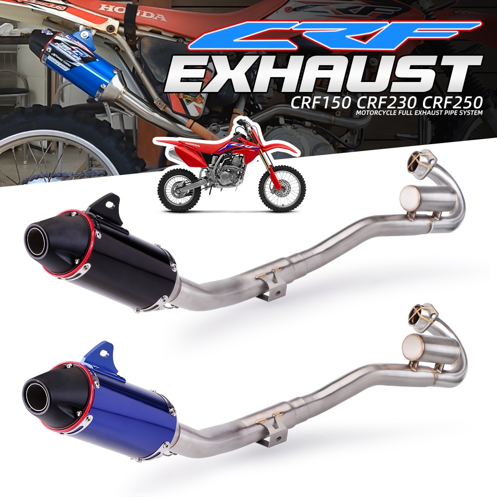 Motocross CRF150 CRF230 Complete Exhaust Muffler Pipes Dirt Bike