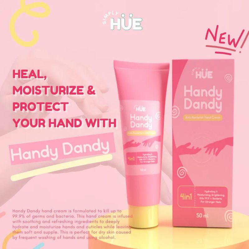 SIMPLY HUE Handy Dandy Antibacterial Hand Cream Shopee Philippines