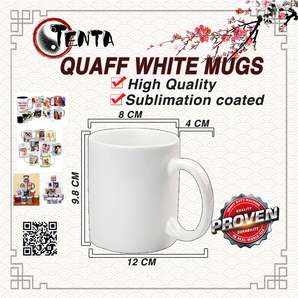 QUAFF/CUYI sublimation white mug (36pcs per box) Shopee Philippines