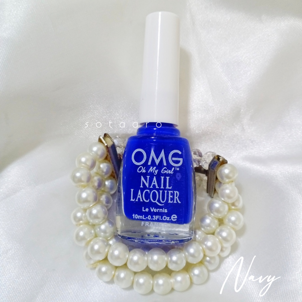 Navy OMG Nail Polish Nail Lacquer Collection by Sotaaro Shopee