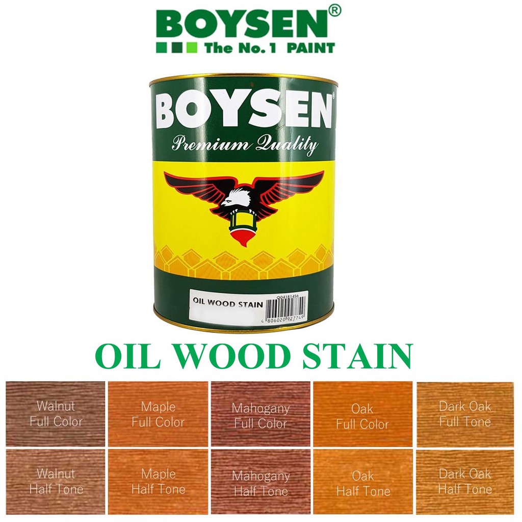 Boysen Oil Wood Stain Quart Size / 1 Liter /Walnut Maple Mahogany Oak