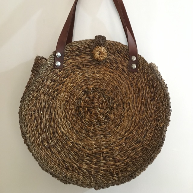 Woven Abaca Round Hand Bag Shopee Philippines