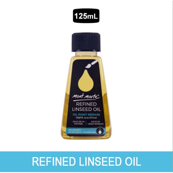 Mont Marte Refined Linseed oil Painting Turpentine Toning Oil Pigment