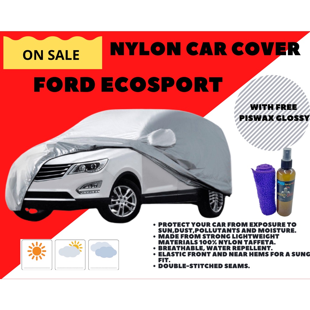 FORD ECOSPORT Waterproof Car Cover w/ Pis Wax Glossy COD On Hand