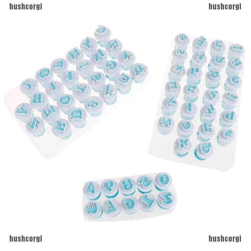 HGPH belle 10/26pcs Upper & Lowercase Alphabet Plastic Fondant Cutter