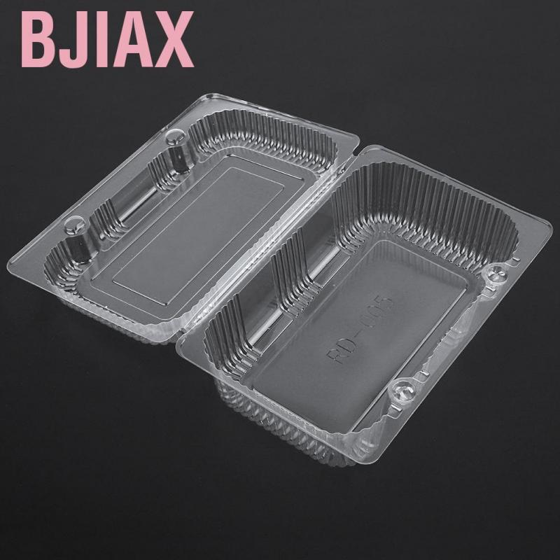 Bjiax 25 Piece Disposable Food Plastic Containers With Covers Hinged