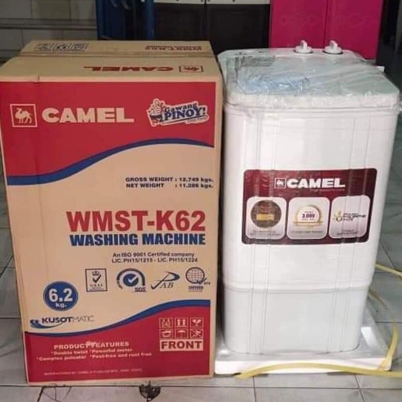 Camel Washing Machine WMST-K62 Single Tub | Shopee Philippines