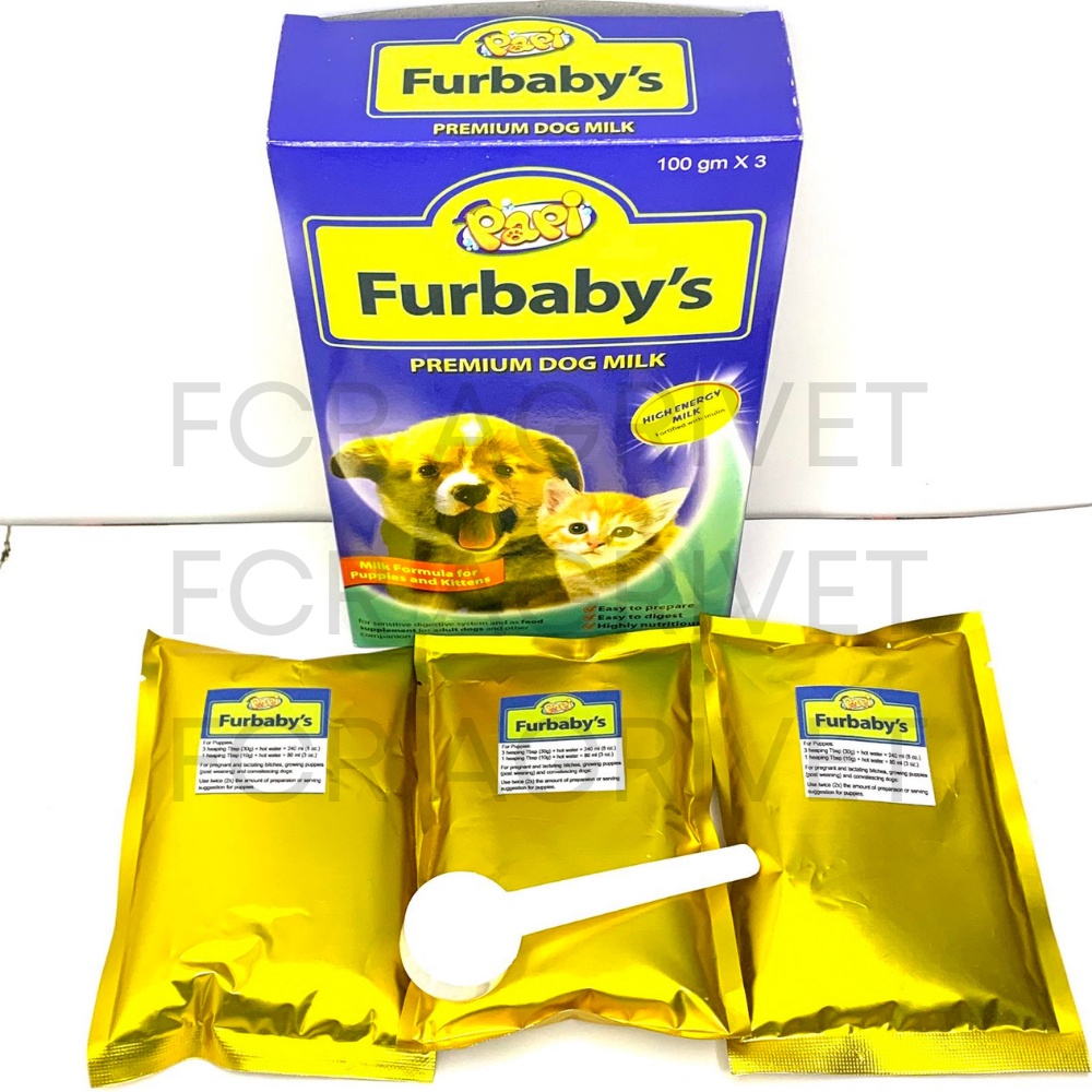 [FCR AGRIVET] 3pcs Papi Furbaby's Dog Milk Replacer / Premium Dog Milk