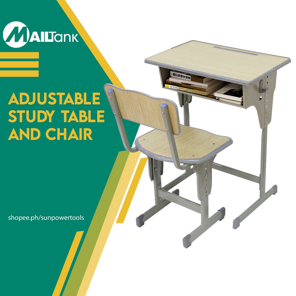 MAILTANK Adjustable Study Table & Chair Shopee Philippines