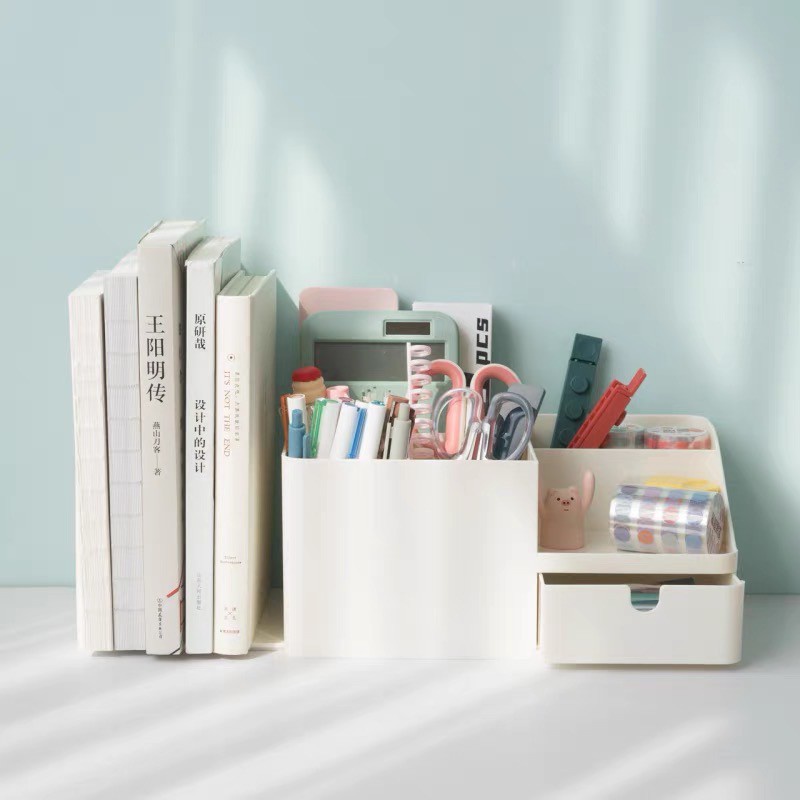 Schoolhaul multifunctional desk organizer/book stand with pen holder