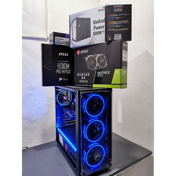 GAMING SYSTEM UNIT [i5 9TH GEN QUADCORE] [MSI MOTHERBOARD] [MSI Gtx1650