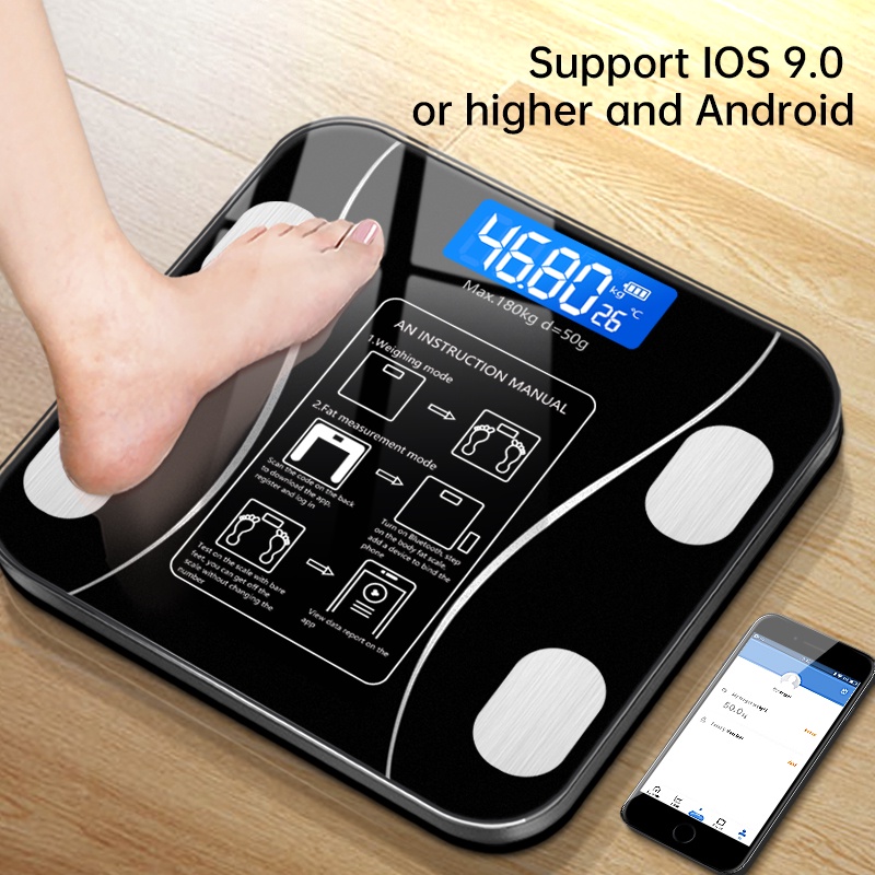 Smart Body Fat Scale Bluetooth Connection App Electronic Weight Scale