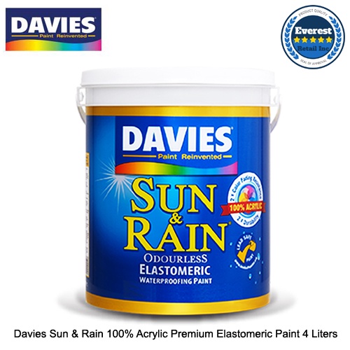 Davies Sun and Rain 100 Acrylic Premium Elastomeric Paint 4 Liters