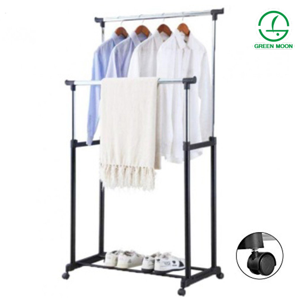 Green Moon COD Double pole Telescopic Clothes Rack