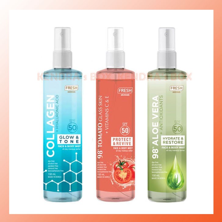 Fresh Skinlab Tomato / Collagen / Aloe Vera Face and Body Mist (150ml