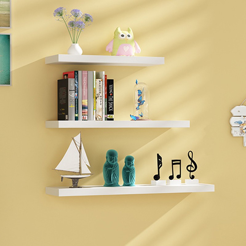 Floating Wall Shelves 30cm 40cm 50cm Long Wall Mount Storage Laminate