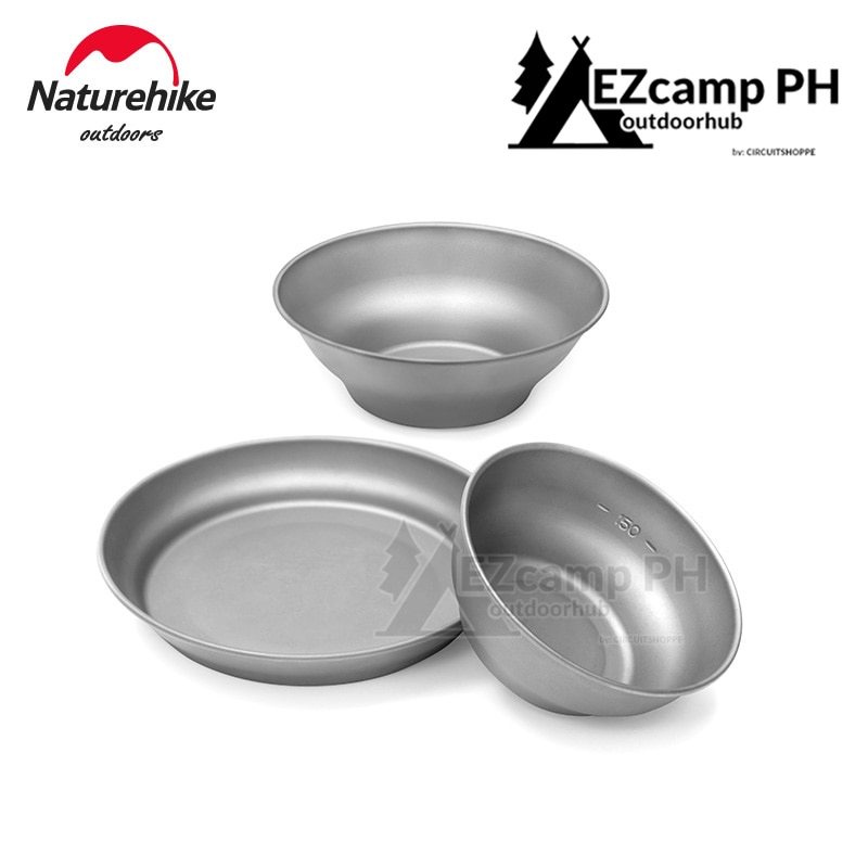 Naturehike Titanium Camping Tableware Bowl Dish Plate Outdoor