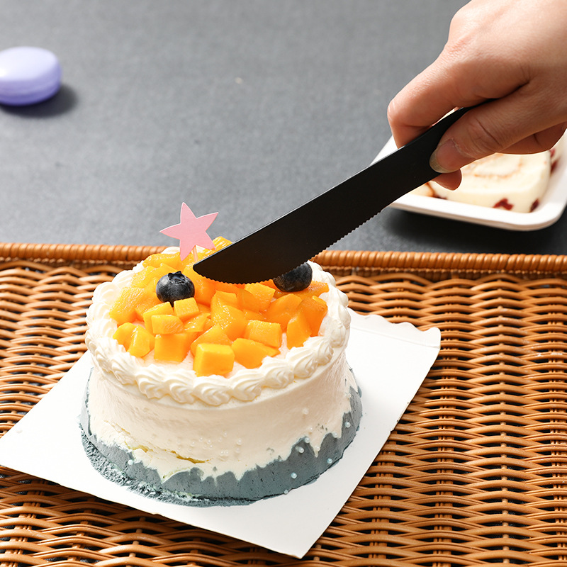Plastic Birthday Cake Knife Disposable Cake Cutter Smiley Knife Individually Wrapped Shopee