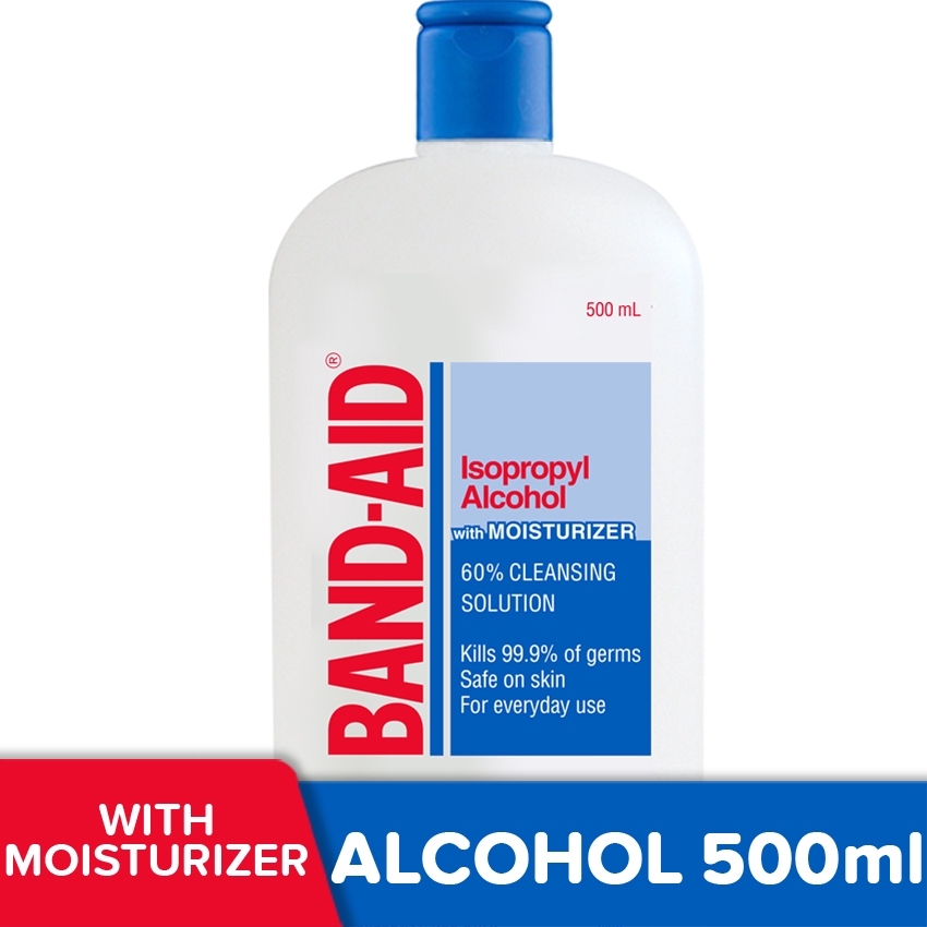 BandAid Isopropyl Alcohol w/ Moisturizers 500ml Shopee Philippines
