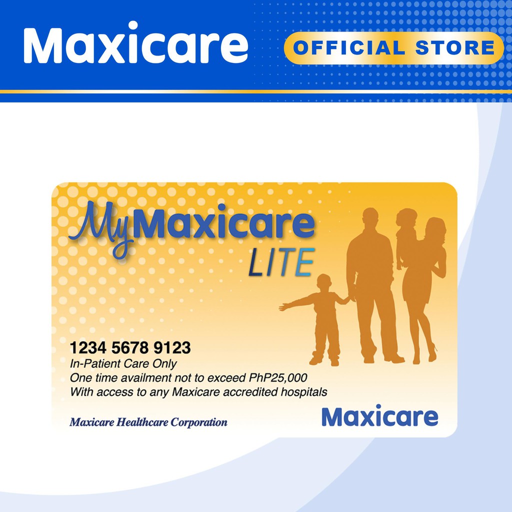 Maxicare MyMaxicare Lite Yellow Inpatient Benefit Card / Health card