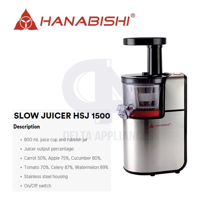 Hanabishi HSJ 1500 Slow Juicer Shopee Philippines