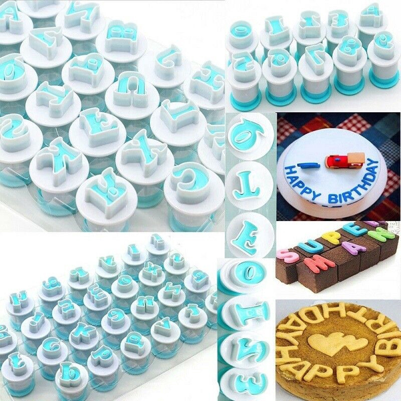 Fondant Letter Cutters 26 Pieces Alphabet Cookie Cutter Letters