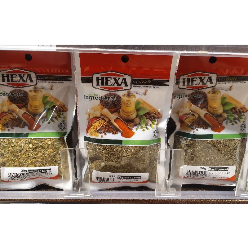 HEXA OREGANO LEAVES/BASIL LEAVES/THYME LEAVES & MIXED HERB 20G Shopee
