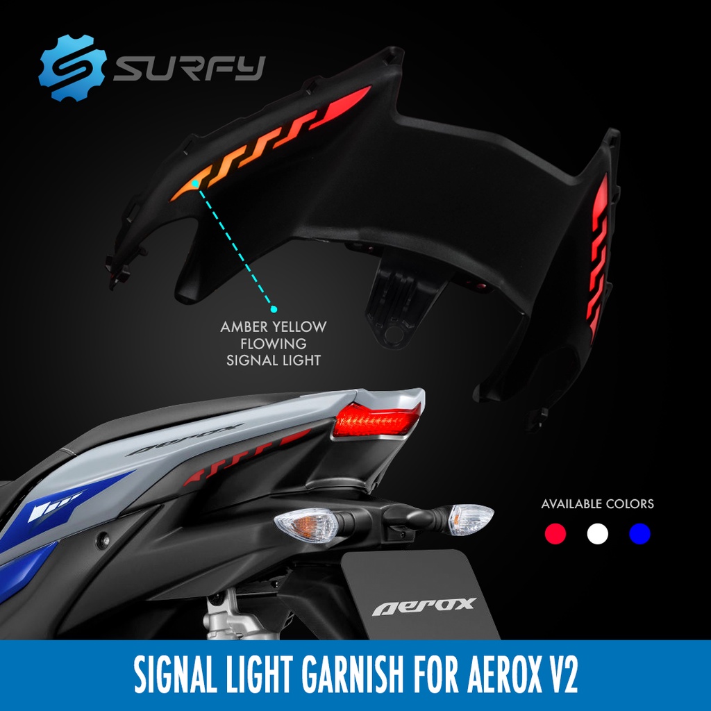 Aerox V2 Rear Tail Light And Signal Garnish Led Running Shopee