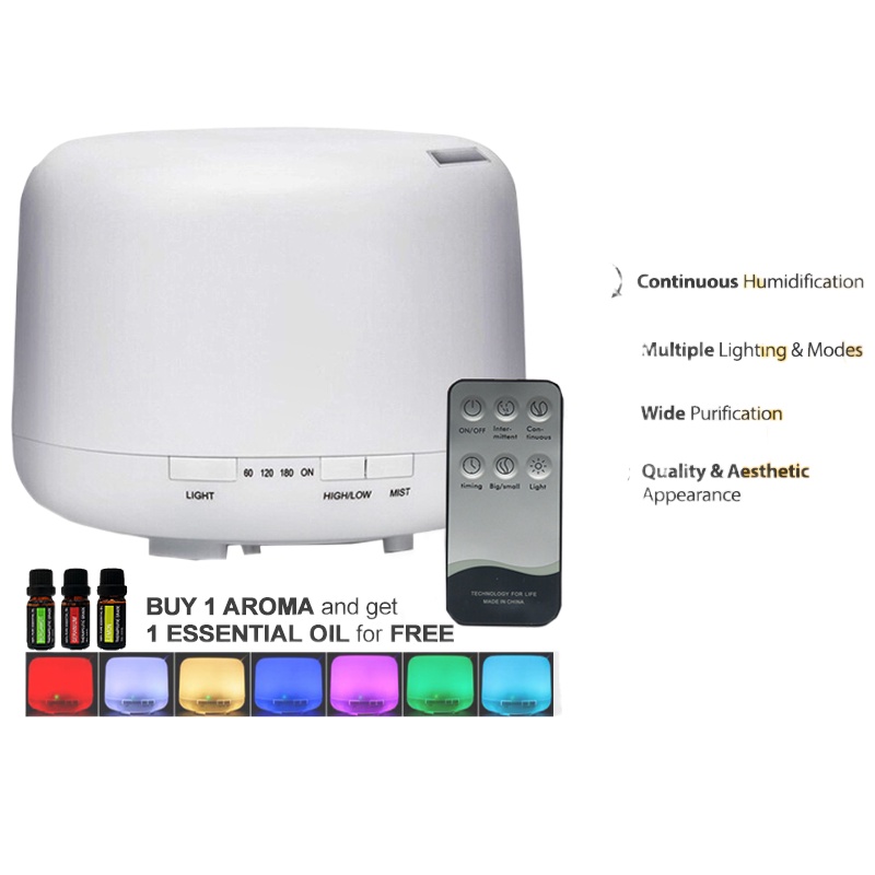 Flipped Aroma LED Air humidifier muji Essential Oil home diffuser USB