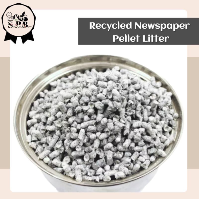 1kg Newspaper/ Paper Pellet Litter for Rabbit, Cat and other Small Pets