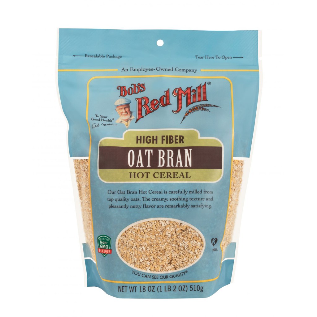 Imported Bob's Red Mill Organic High Fiber Oat Bran Hot Cereal 510