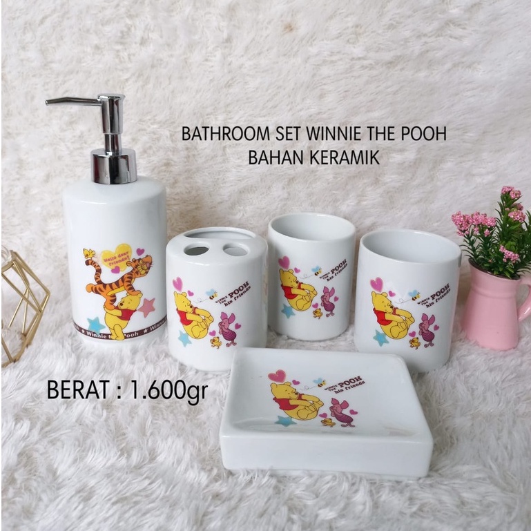 Bathroom SET WINNIE THE POOH / BATHROOM SET Poh / BATHROOM WINNIE Tea
