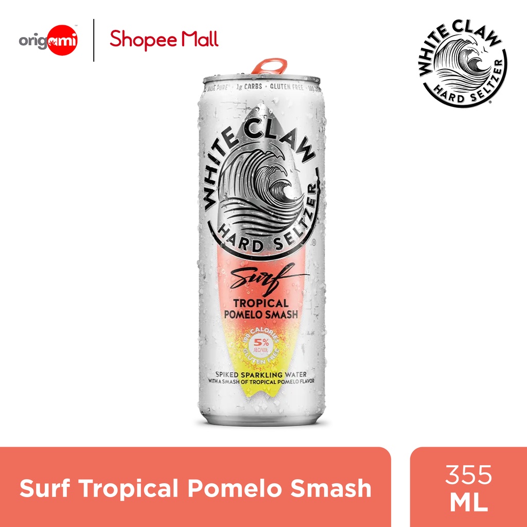 White Claw Canned Hard Seltzer Surf Tropical Pomelo Smash 355ml