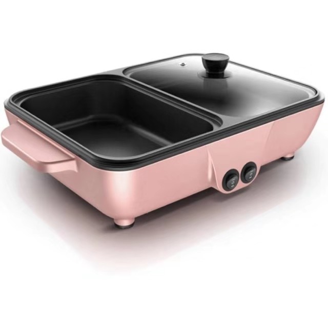L S 2in1 Mini Samgyupsal Hot Pot Electric Grill MultiFunction Roasting