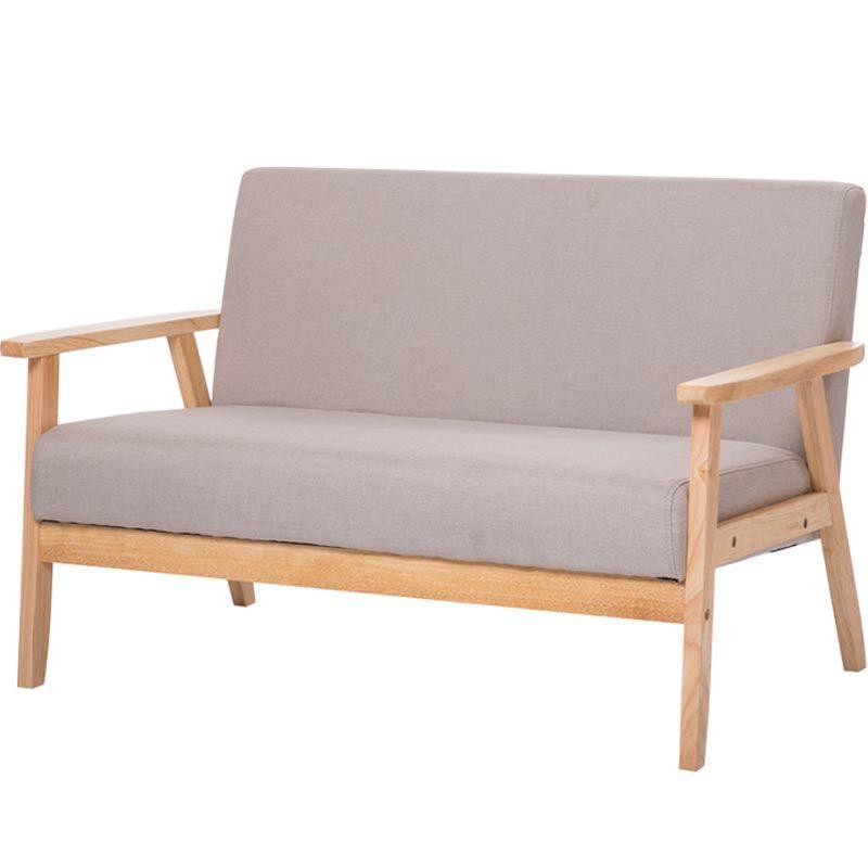 Kruzo Nordic Minimalist Sofa Chair 2 Seater Grey Shopee Philippines