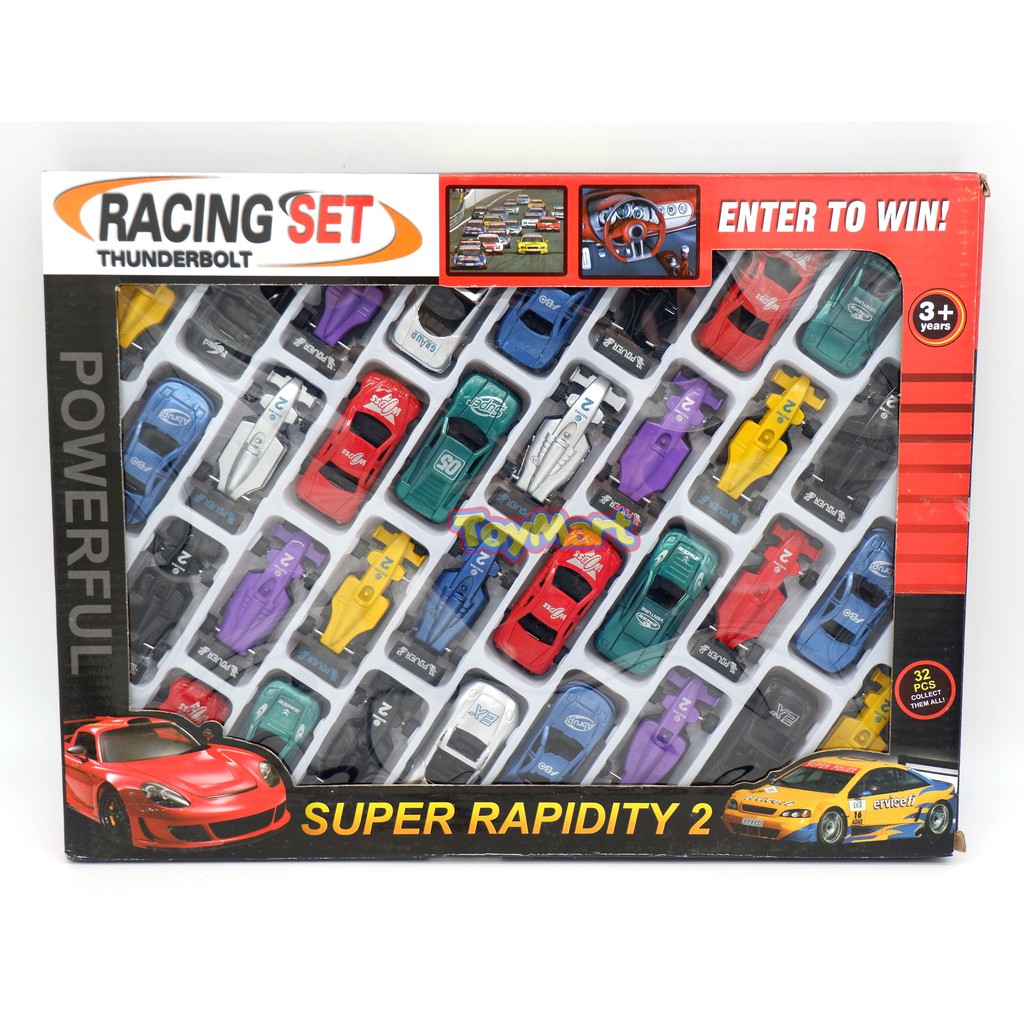 Auto Club 32Pcs Racing Car Toy Set Cars Toy for Kids Children Race Car