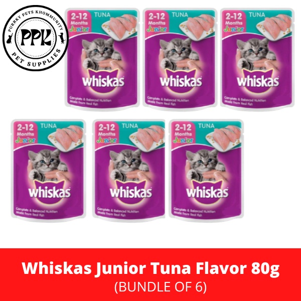 Whiskas Junior for Kitten (2 months to 12months) Tuna & Mackerel Flavor