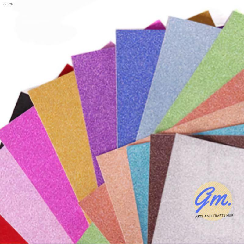 GLITTER CARDSTOCK 220gsm A4 10sheets Board Holographic Card Glittery