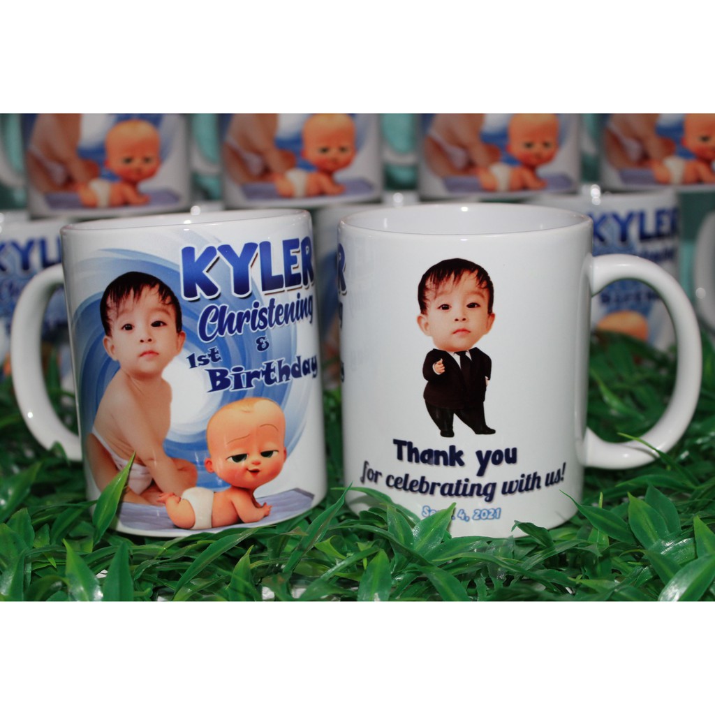 COD Boss Baby Souvenir Mug Boss Baby Christening Mug Boss Baby Birthday Shopee Philippines