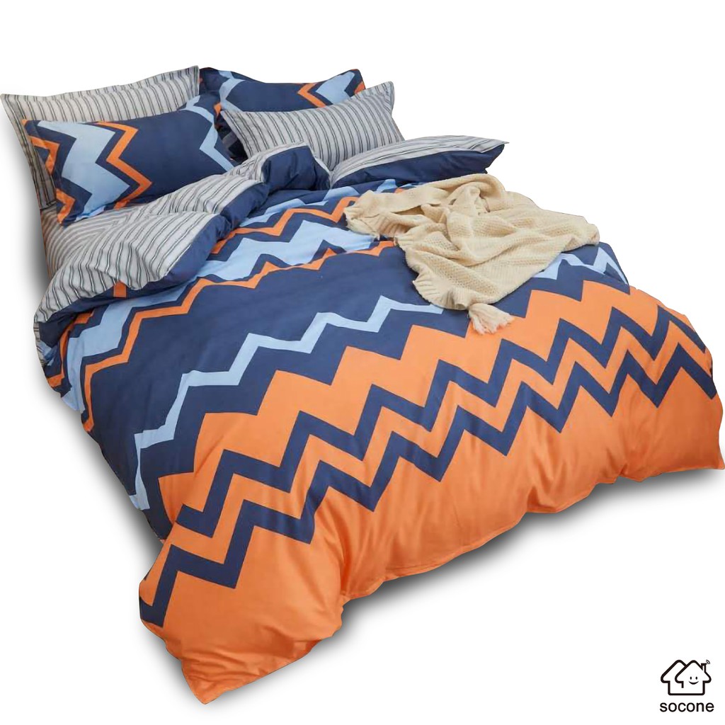 Socone 3IN1 Elegant Design Single Size Bedsheet Set 36*75+7.8 Fitted Sheet 432736 Shopee