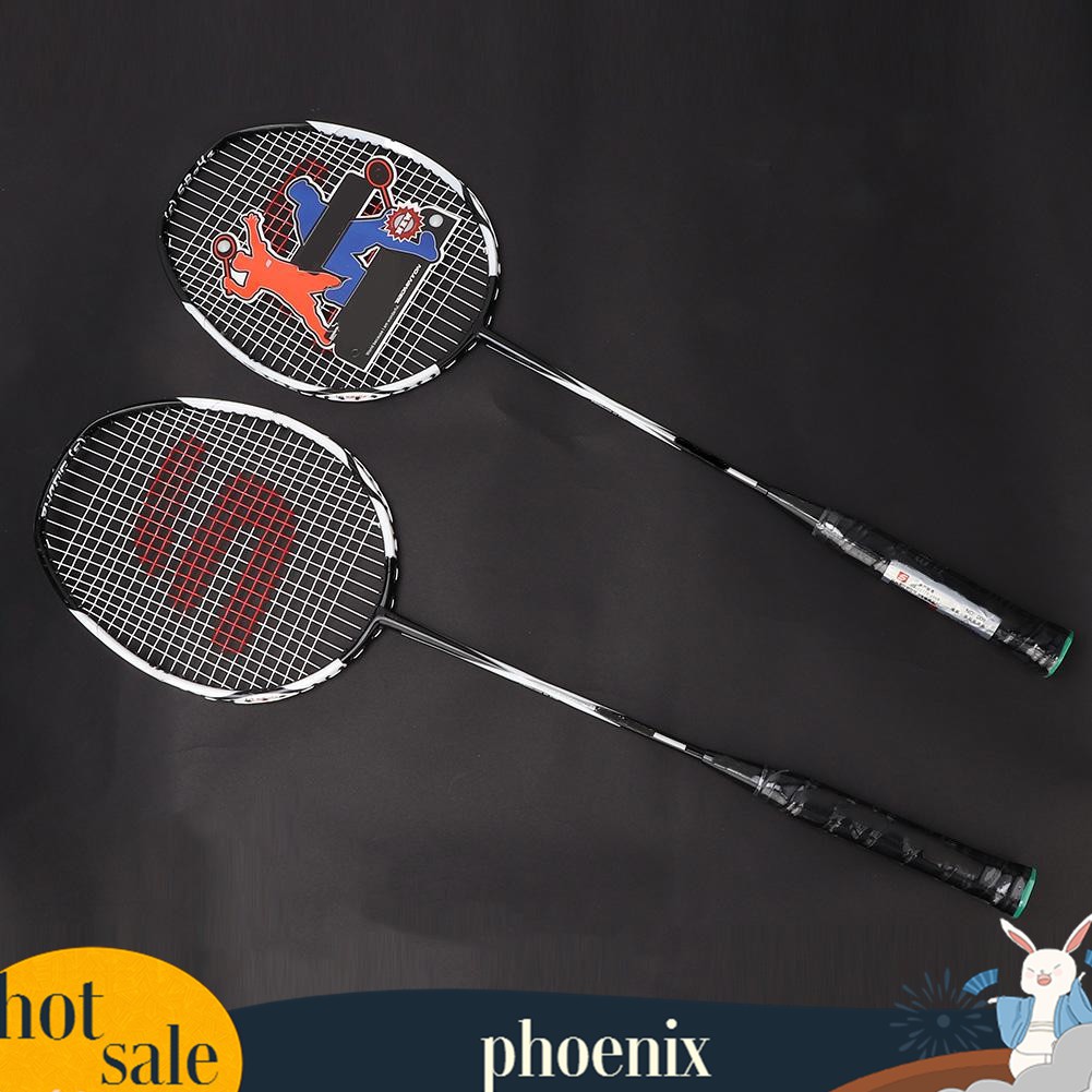 2 Pcs Carbon Aluminum Alloy Badminton Racket Training Shopee Philippines